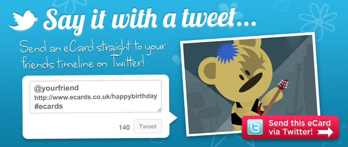 Send eCard via Twitter